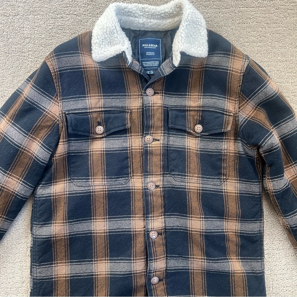 Pull&Bear Plaid Barn Jacket - Picture 2 of 6